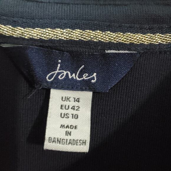 Joules Womens French Navy Rosalyn Half-Zip Sweatshirt Size 10 - Picture 3 of 8